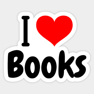 I Love Books Sticker